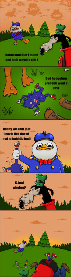 Dolan and Gooby in Forest