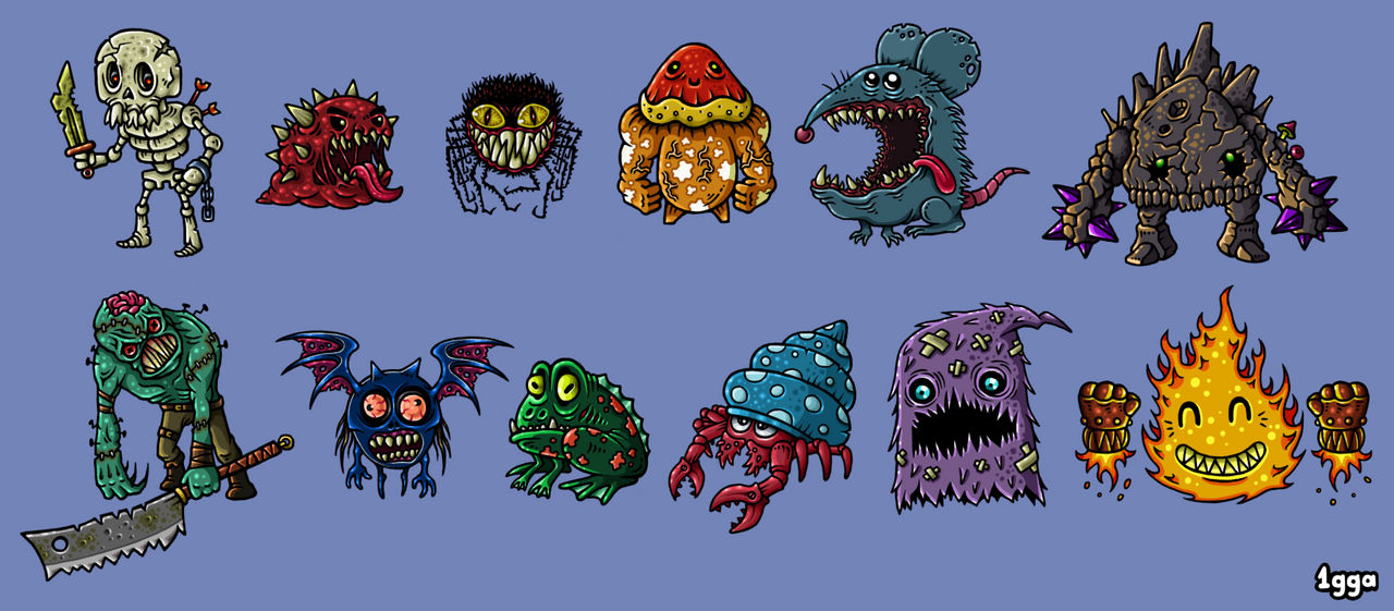 Basic Game Monster Game Monsters by 1gga on DeviantArt