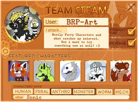 Art Fight 2021 - Team Steam Card