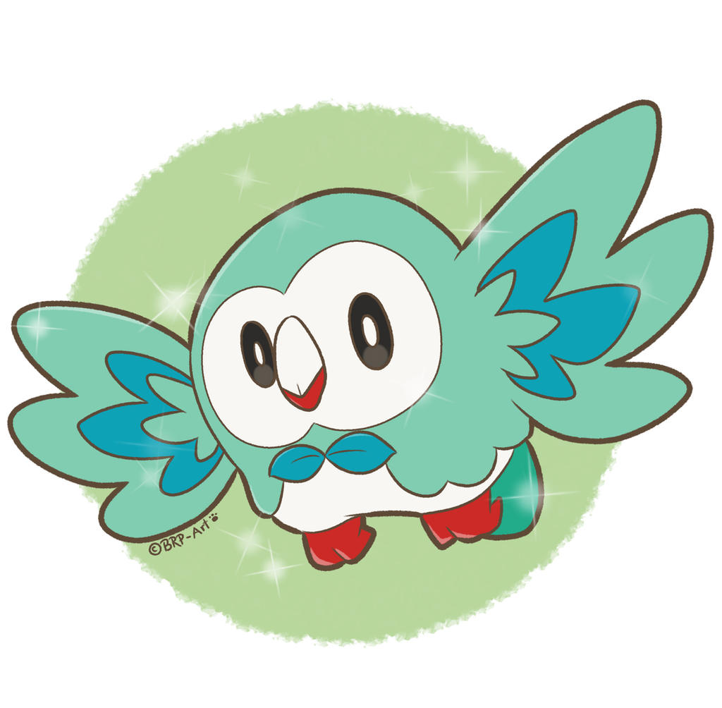 Shiny Rowlet Pattern Pokemon - Shiny Rowlet by BRP-Art on DeviantArt