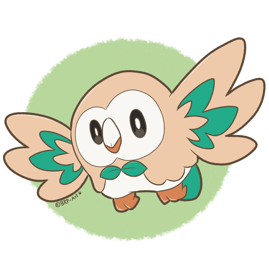 Pokemon - Rowlet by BRP-Art on DeviantArt