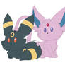 Pokemon - Umbreon and Espeon