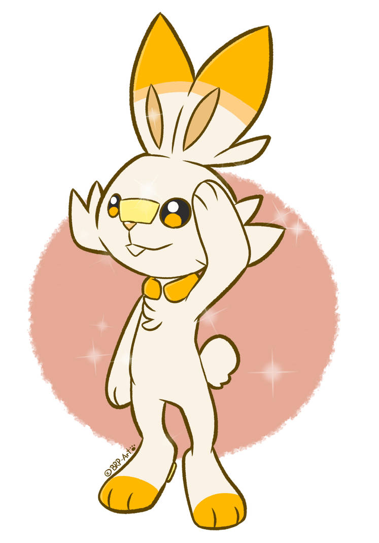 Pokemon - Shiny Scorbunny by BRP-Art on DeviantArt