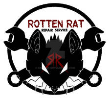 Sonic OC - Rotten Rat Repair Service Logo