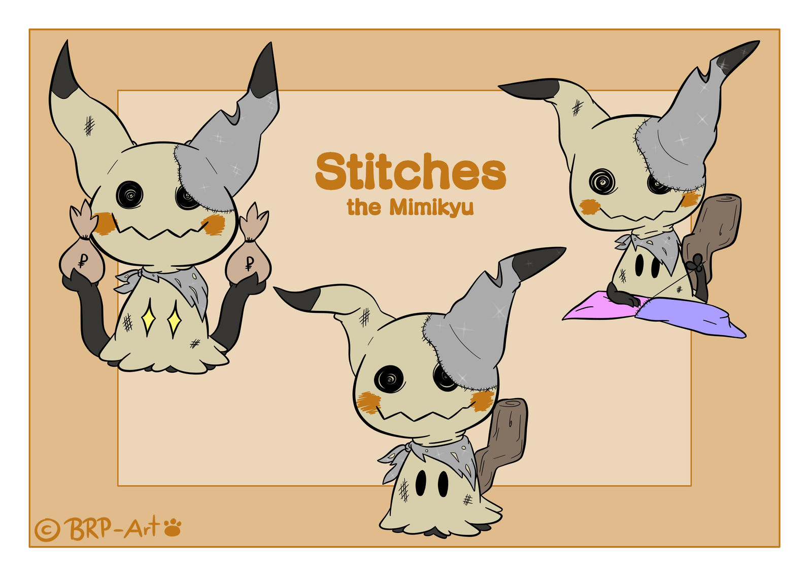 Pokemon OC - Stitches the Mimikyu