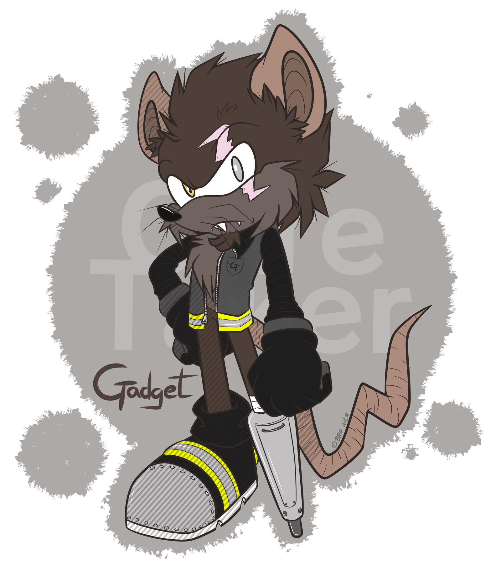 Sonic OC - Gadget the Rat (Fullbody)
