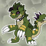 Digimon OC - DigiFuse Stompmon X Kyrkomon Green Ve