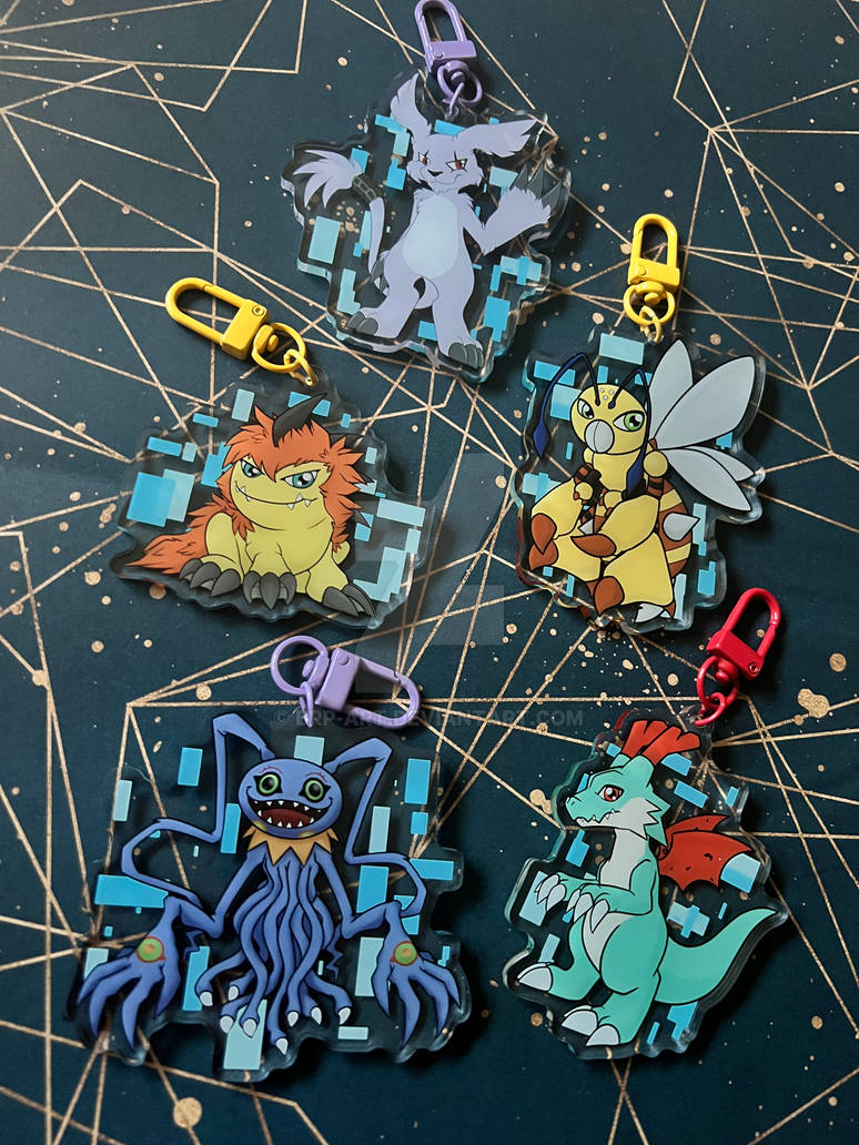 Keychain - Rookie Digimon 2 by BRP-Art on DeviantArt