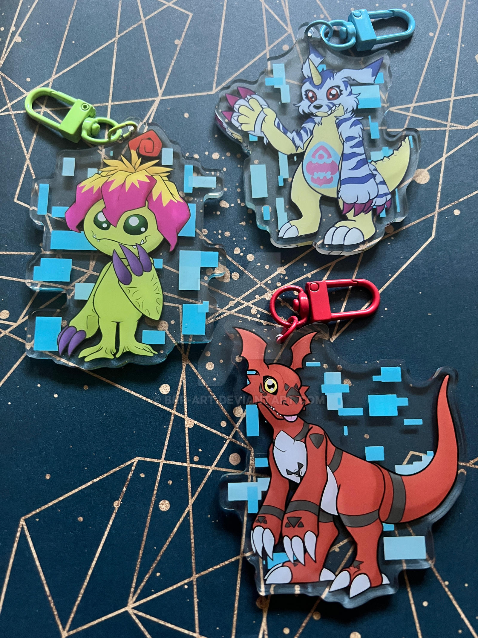 Keychain - Rookie Digimon 1 by BRP-Art on DeviantArt