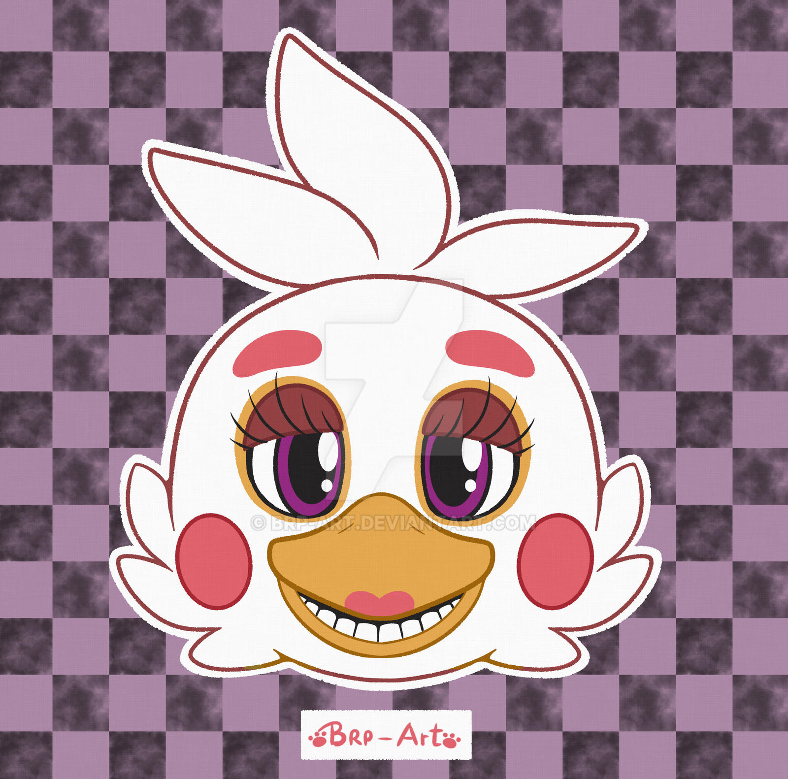 Fanart - Funtime Chica FaceBadge