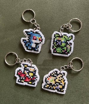 Crossstitch: Digimon V-Pet Keychains Season 2