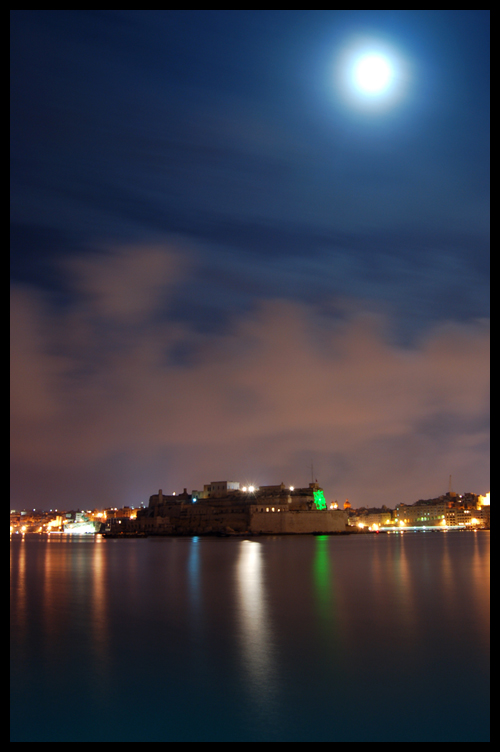 Fortress at night