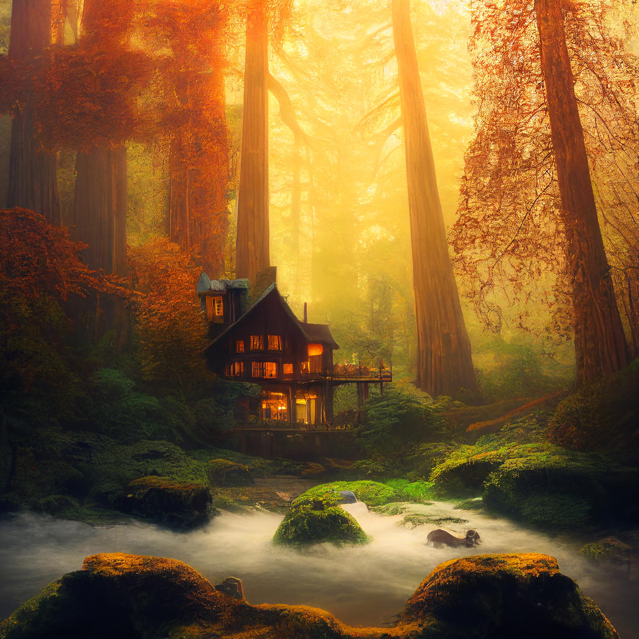 Redwood Forest House by Dedisun on DeviantArt