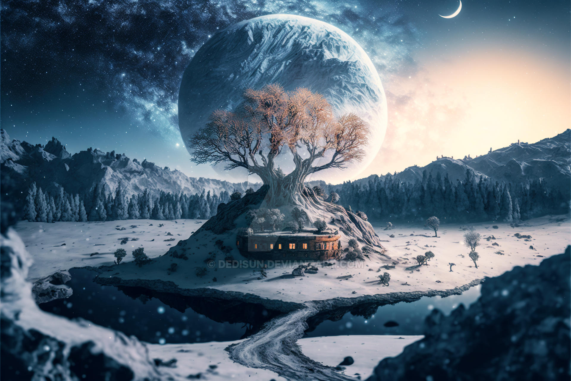 World Tree Visual WorldTree winter fall season cinematic wallpaper by Dedisun on DeviantArt