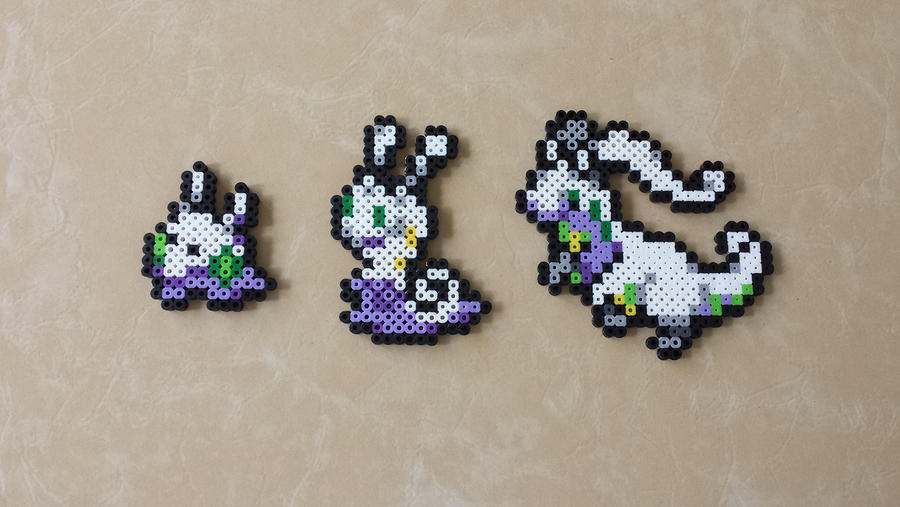 Goomy Family - Perler Bead Sprite Set