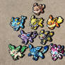 Eeveelutions - Pokemon Perler Bead Sprites