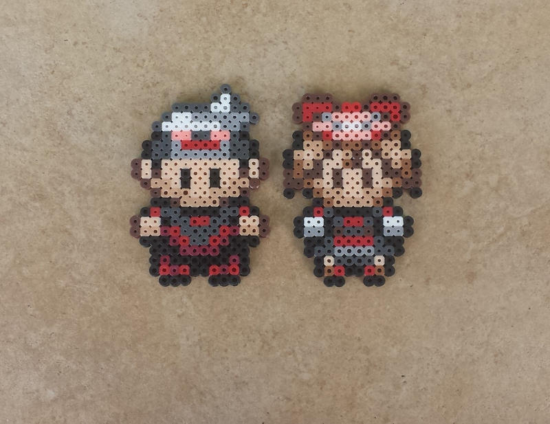 Brendan + May - Pokemon Perler Bead Sprite Set