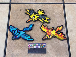 Legendary Birds - Pokemon Perler Bead Sprites