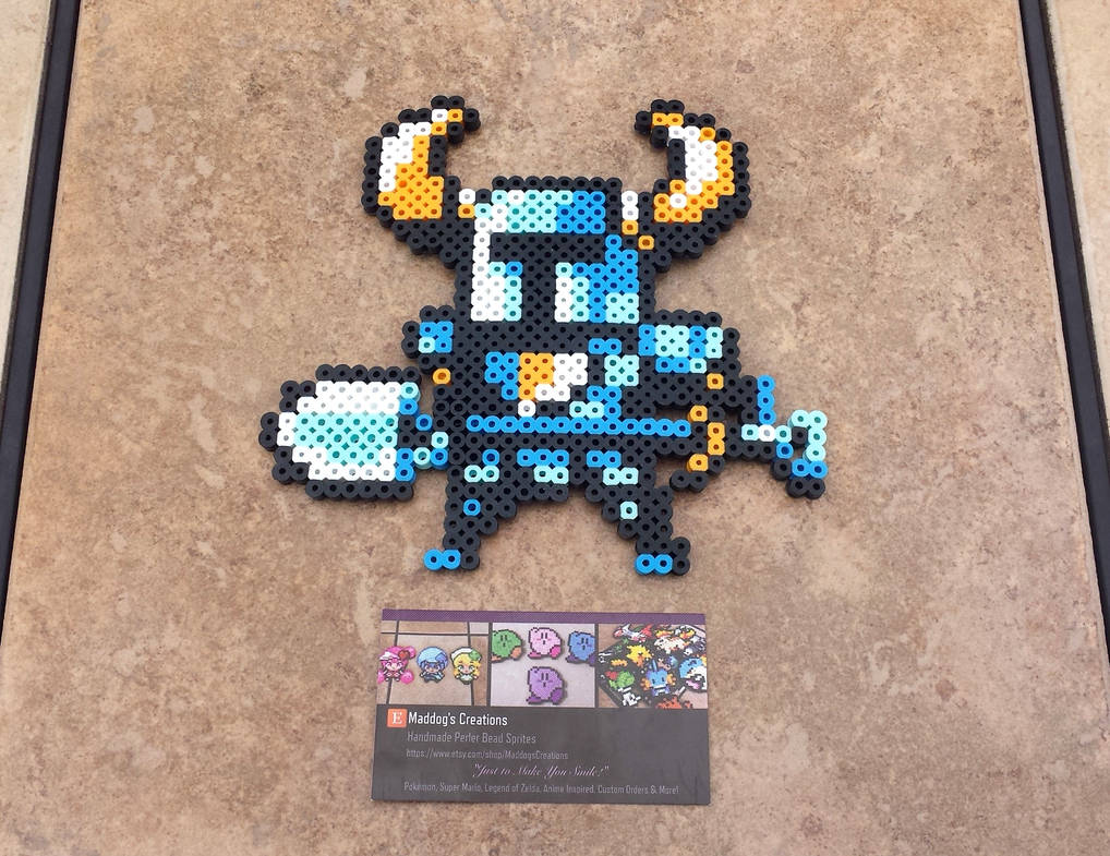 Perles à repasser Chevalier - Bead sprite perler pixel art Shovel knight Perles à repasser Chevalier - Bead sprite perler pixel art Shovel knight