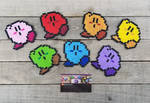 Color Parade - Kirby Perler Bead Sprites by MaddogsCreations