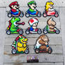 Mario Kart - Video Game Perler Bead Sprites