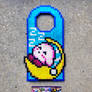 Sleepy Doorhanger - Kirby Perler Bead Sprite