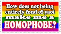 Not liking yaoi - homophobe?