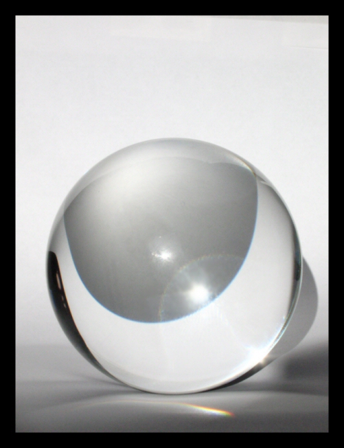 Glass ball.