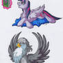 Marker Drawings: Twilight and Gabby