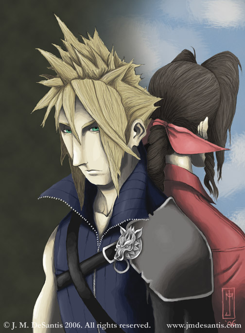 Cloud and Aerith