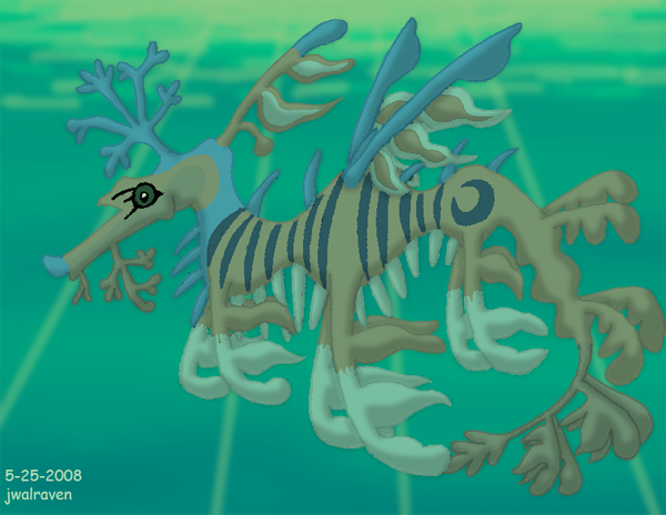 Argent Leafy Sea Dragon