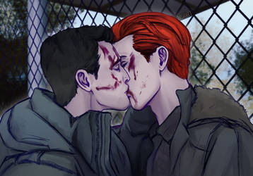 gallavich kiss redraw