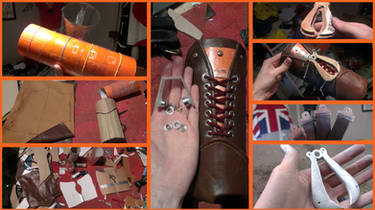 Connor Kenway Leather Vambrace, WIP steps