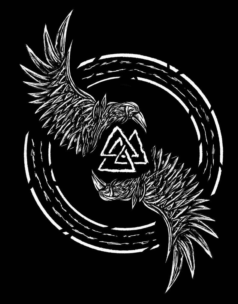 Huginn Vector Huginn Muninn by GrimDesigns37 on DeviantArt
