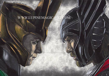 Loki and Thor - colour