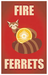 Fire Ferrets Poster