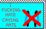 Anti Crying Arts stamp