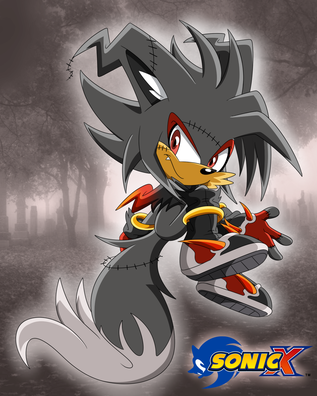 Dark sonic  Sonic, Sonic and shadow, Sonic fan characters