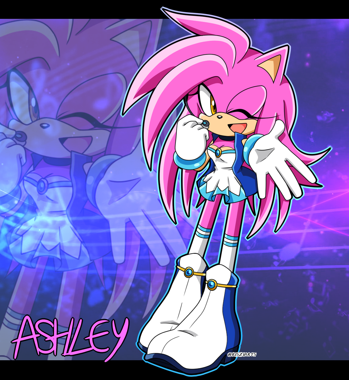 Singer Oc Pink Hedgehog Girl OC Original Character Singer by SonicTheEdgehog on ...