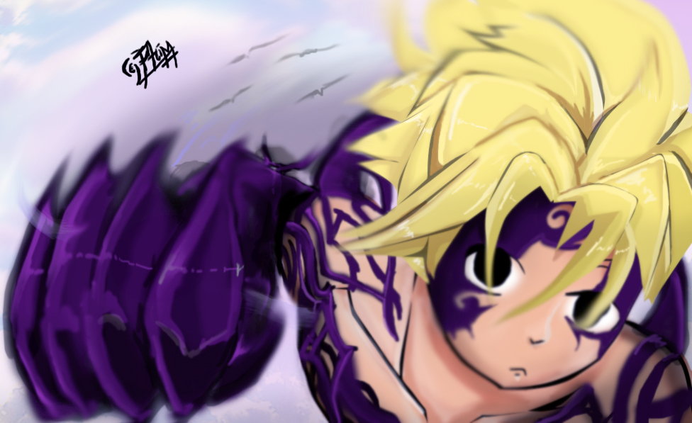 Nanatsu No Taizai Meliodas Half Demon By Hiimphim On Deviantart
