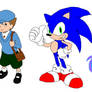 Luke Sonic and Rainbow Dash (I'm blue)