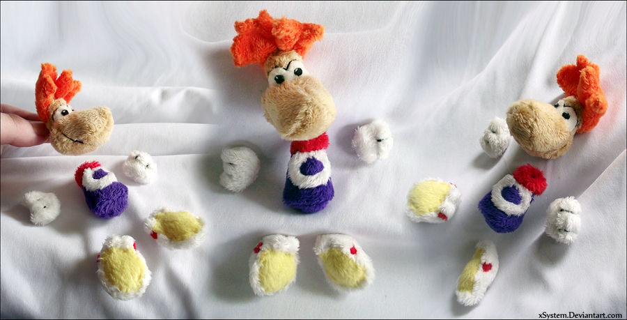 Rayman Mini Plush by xBrittneyJane on DeviantArt