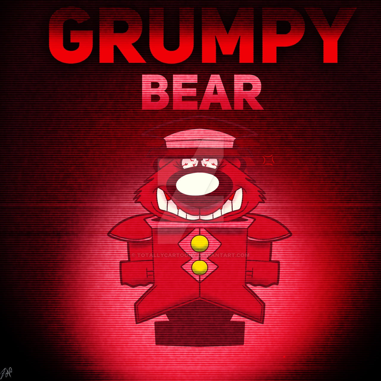 ~Grumpy Bear by TotallyCartoony on DeviantArt