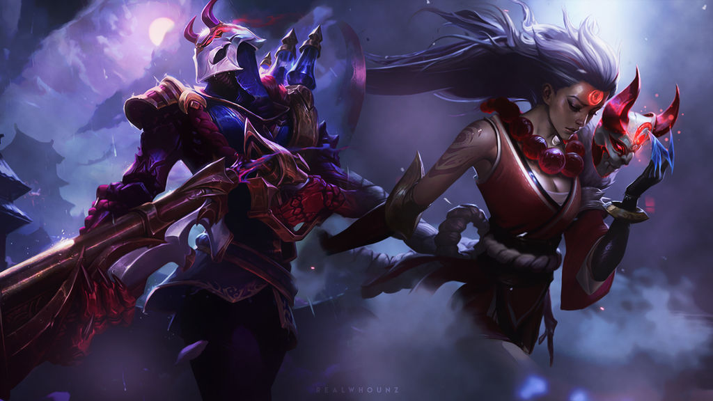 Blood Moon Wallpaper Diana And Jhin By Rwz By Realwhounz On