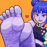 Vidro's feet from Dragon Ball