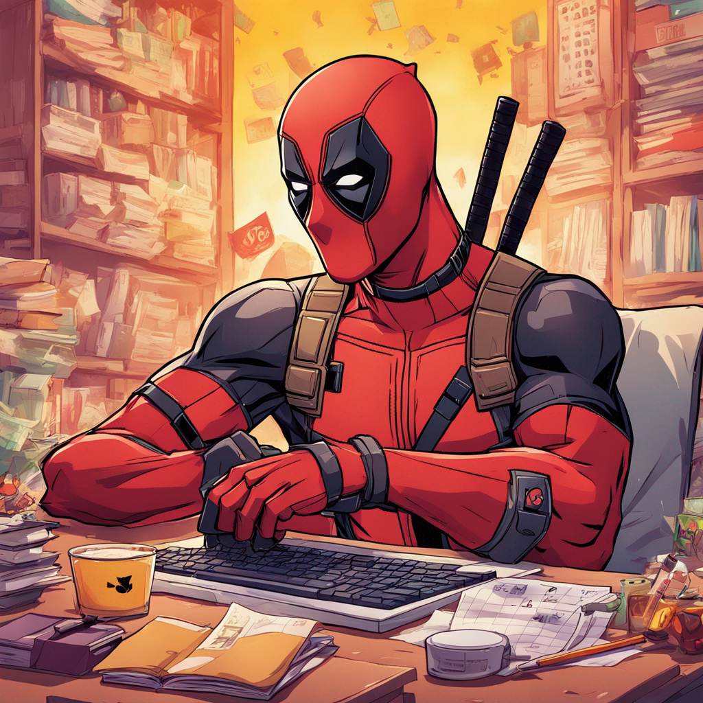 Deadpool coding and thinking by EJAllThingsCrafty on DeviantArt