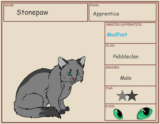 Stonepaw Pebbleclan apprentice