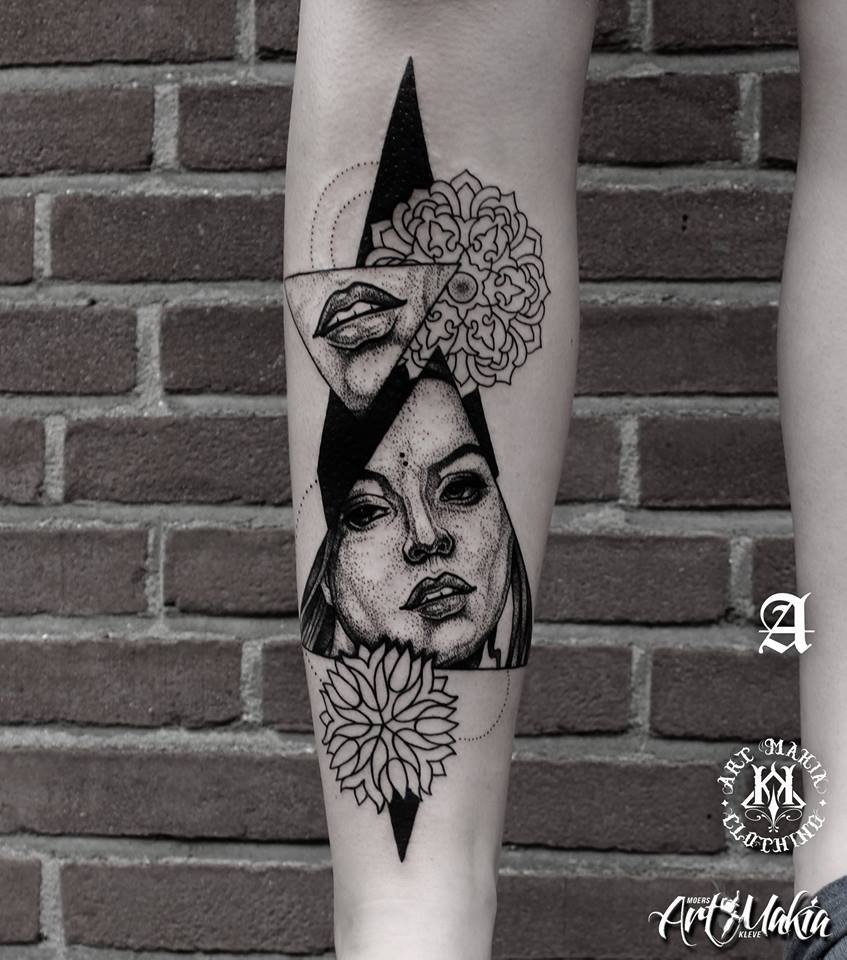 Face Mandala Dotwork Tattoo by ArtMakia on DeviantArt