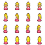 princess peach cute sprites