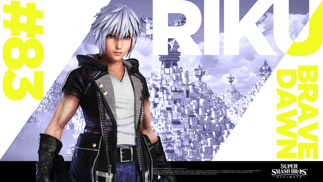 SSBU Wallpaper - Fighter #83: Riku (CONCEPT) by labuyo829 on DeviantArt
